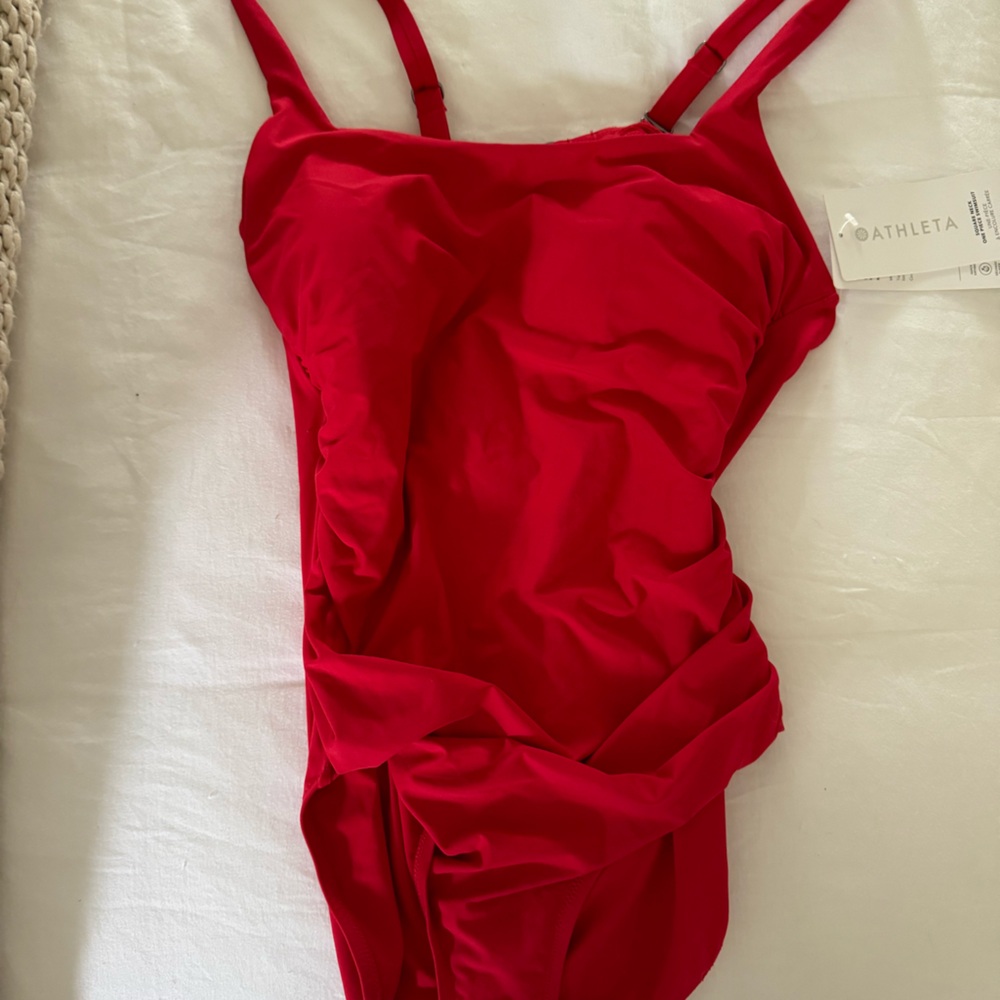 Athleta square neck one piece swimsuit - Picture 3 of 7